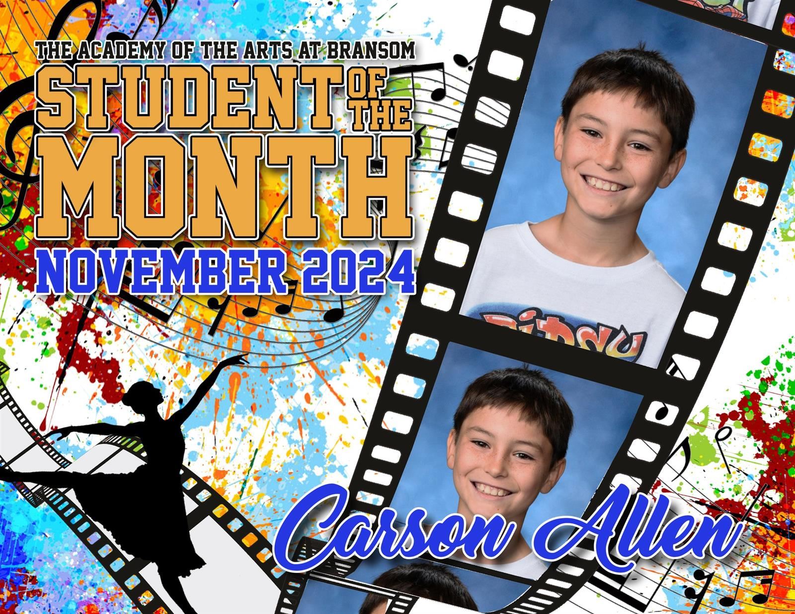  Boy Student of the Month