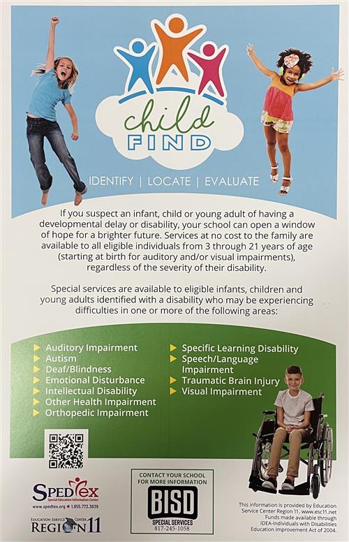 Child Find Poster English