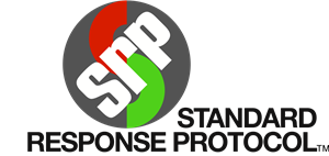 standard response protocol s r p logo gray red green with black lettering 