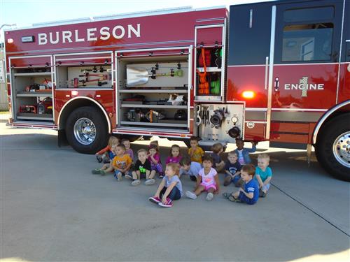 Ms Megan's Class Visits the Firetruck 