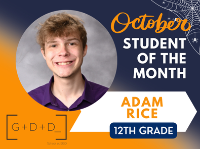  October Student of the Month Adam Rice