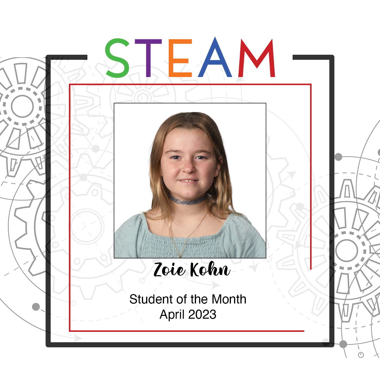 April Student of the Month
