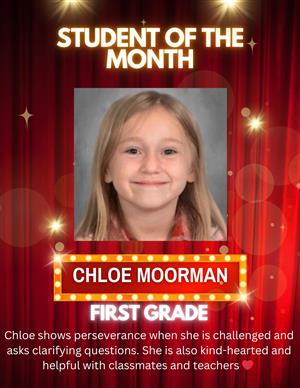 student of the month chloe