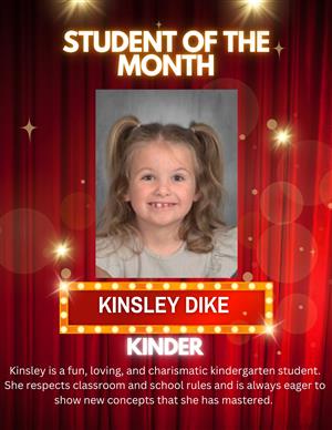 student of the month kinsley