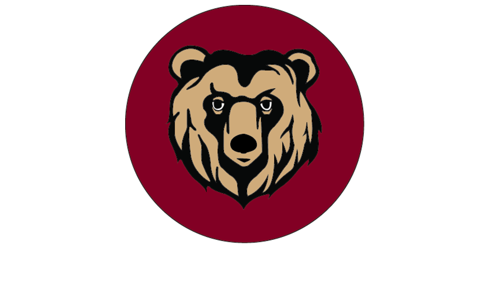 Frazier Logo Image of a bear head on a red background