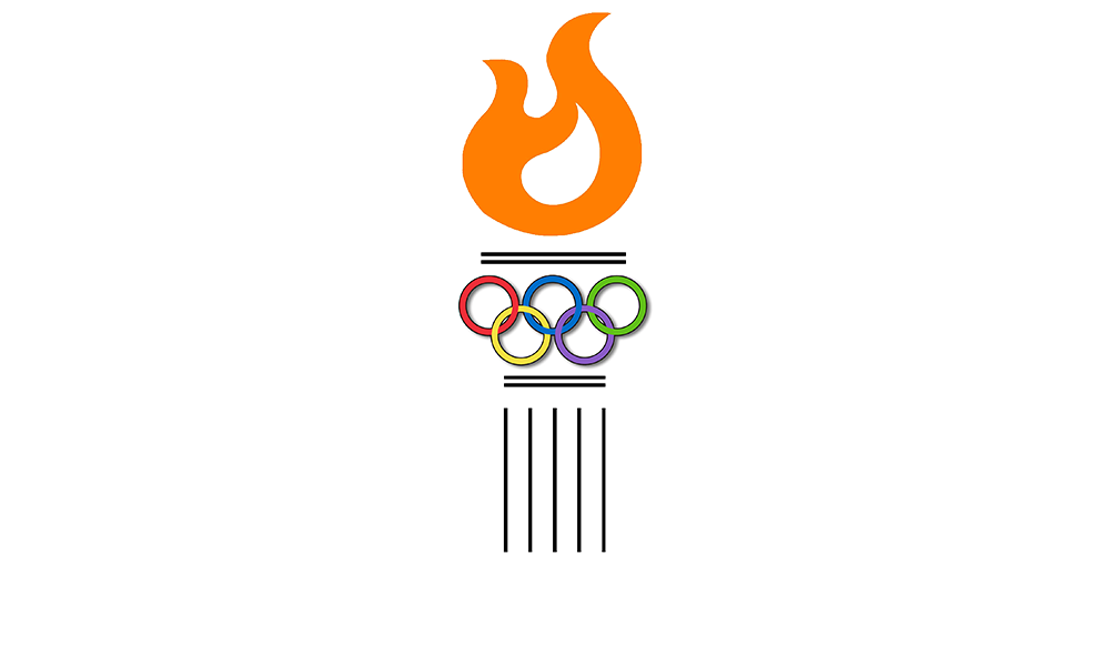 Academy at Nola Dunn Logo Image of an olympic torch and rings